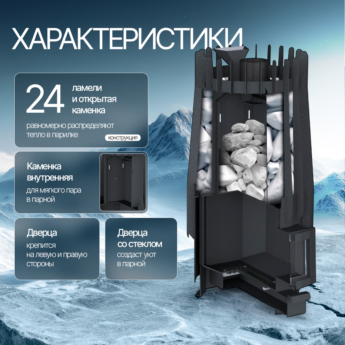 ПЕЧЬМАСТЕР ПЕЧЬ БАННАЯ ПАРОБОСС PBPB-24